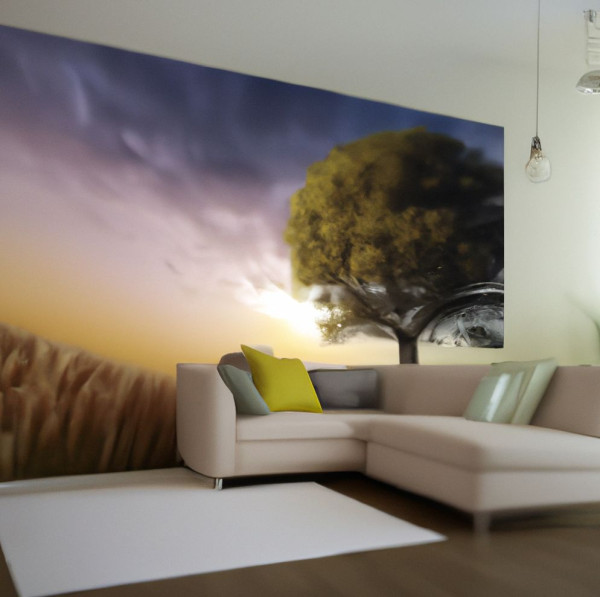 Large format printing for custom wall murals and wallpaper