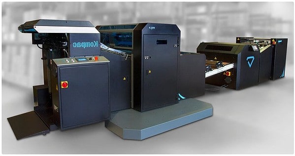 Large format printing using aqueous cover in advertising material
